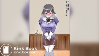 Animate girl has diarrhea