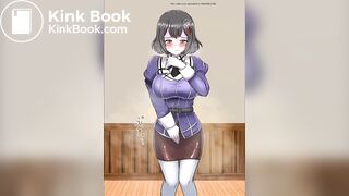 Animate girl has diarrhea