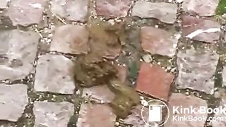Public pantie poop