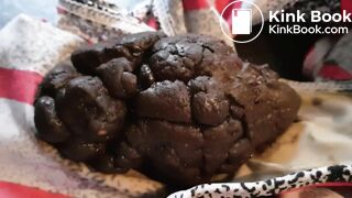 Sexy blonde poops her one-piece swimsuit