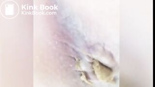 Beautiful mistress poop a lot in the toilet