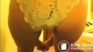 White pantie poop - video 5