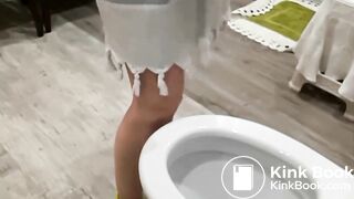 Sexy teen toilet pooping - video 120 - video 2