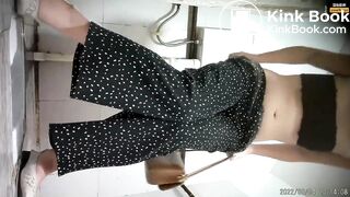 Girl Chinese pooping pis toilet.DJJ_022