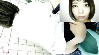 Girl pooping and pis toilet.WW_04