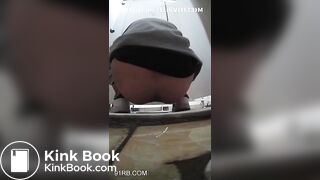 Public toilet pooping