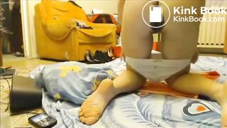 White pantie poop - video 2