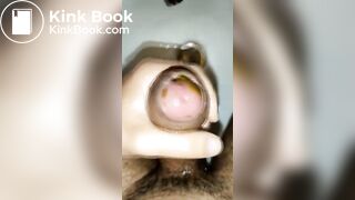 masturbation with stuffed foreskin