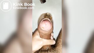 masturbation with stuffed foreskin