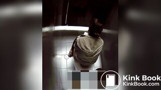 Young girl POOPING and CHANGING her thong
