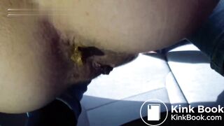 girl shit in the car