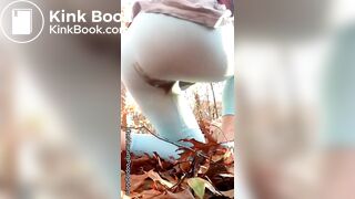 Shits panties during her Run