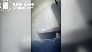 Cute Russian girl poop wc 5