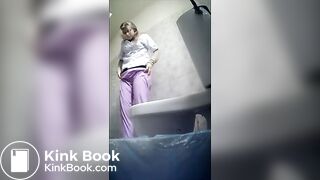 Cute Russian girl poop wc 5