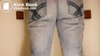 Girl pooping jeans