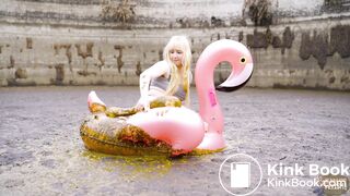 Masturbating in the manure pit