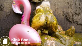 Masturbating in the manure pit