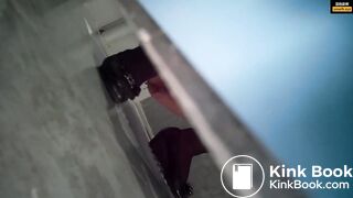 Girl Chinese pooping pis toilet.DJJ_034