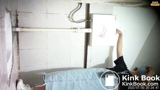 Girl Chinese pooping pis toilet.DJJ_023