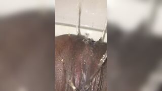 Ebony close UP poop