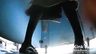Girl Chinese pooping pis toilet.DJJ_06
