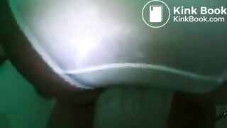 close up white panty poop