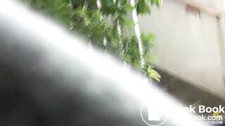 Chubby japanese woman caught urinating in public[PM105]