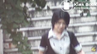 Desperate woman uses her bra to wipe her pussy [PM105]