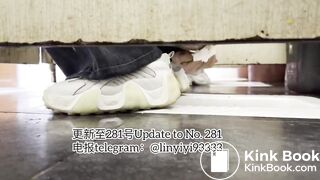 Beautiful girl poops in the toilet 71