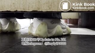 Beautiful girl poops in the toilet 71