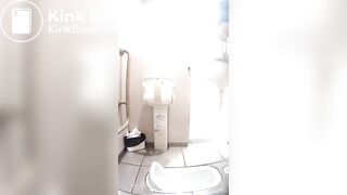 Girl Chinese pooping pis toilet.M01