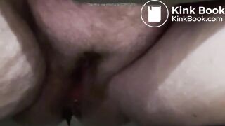 Hairy pussy toilet shit frontal view