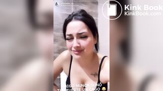 Instagram Latina girl has to poop