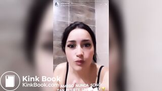 Instagram Latina girl has to poop