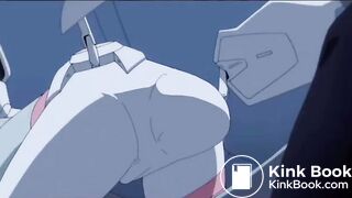 Animation girl diaper moment and pooping moment