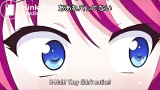 Animation girl diaper moment and pooping moment