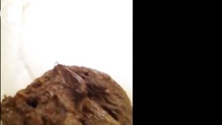 cute Girl shit in her bathroom