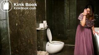 The Bridesmaid Pooping in Toilet