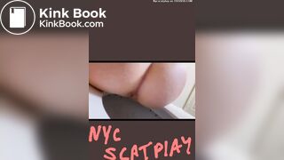 Beautiful teen girl takes multiple shits dropping big l