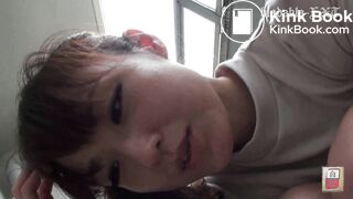 Jap girl shit on floor