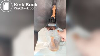 My black wife pushing out a shit for my pleasure