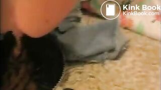 Giant pile of poop in a pan