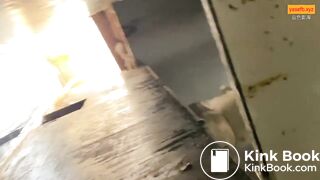 Girl Chinese pooping pis toilet.G03