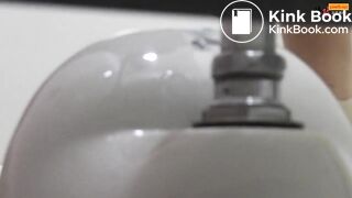 Girl Chinese pooping pis toilet.Y07
