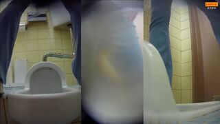 Girl Chinese pooping pis toilet.T05