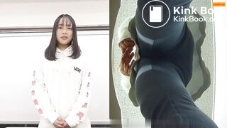 Girl Chinese pooping pis toilet.T05