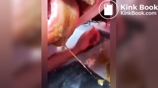 eating shit from porta potty 2