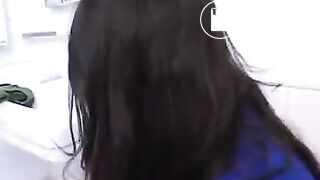 Girl Bears Down HARD!!