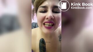 Latina eat big load 2