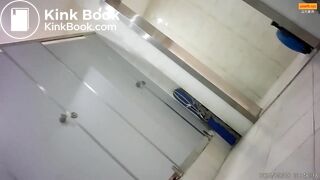 Girl Chinese pooping pis toilet JA_18